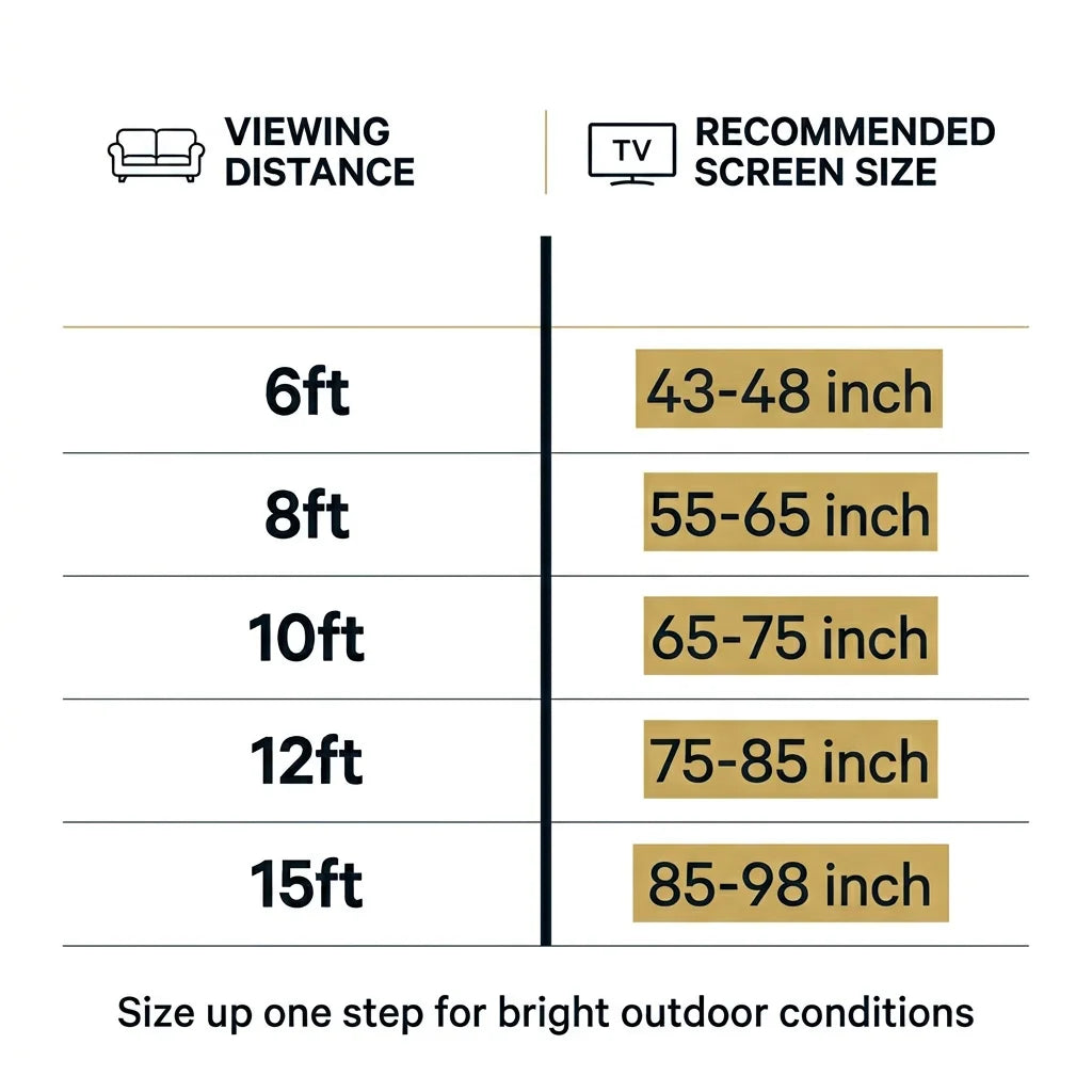 What Size Outdoor TV Do I Need?