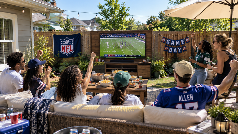 Football Watch Party Ideas: How to Take NFL Game Day Outdoors