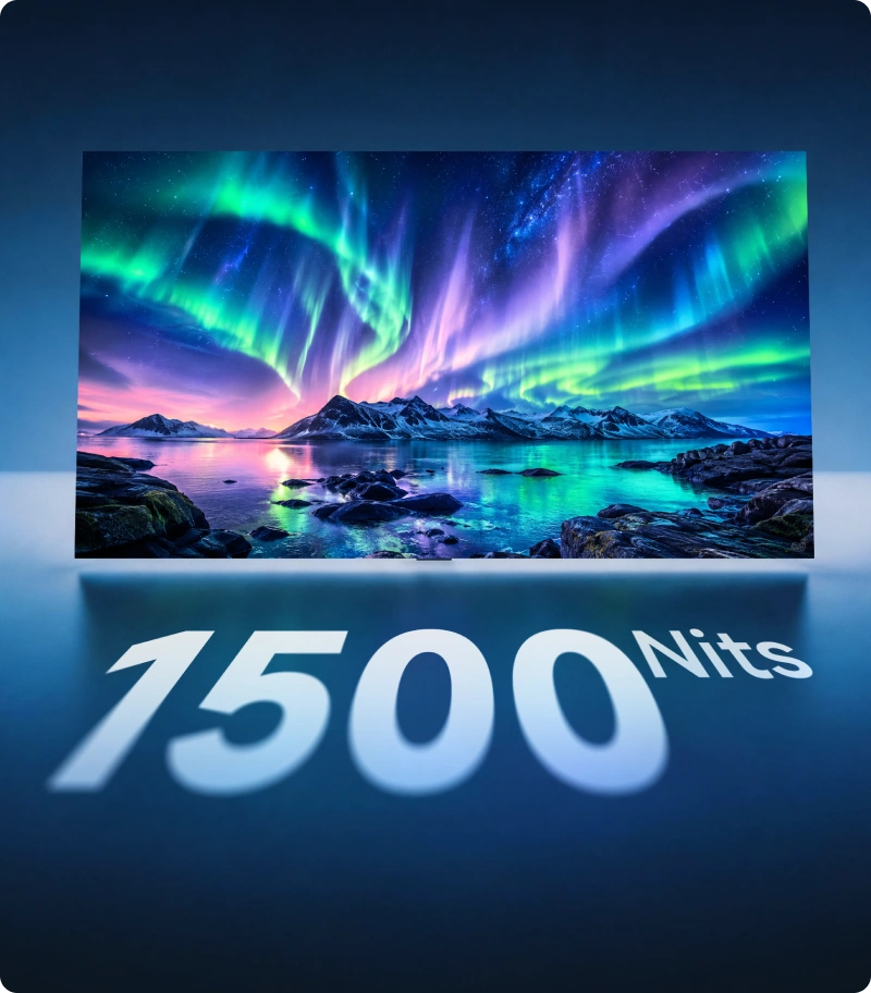 1500 Nits Brightness Screen