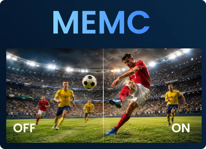 MEMC Motion interpolation comparison